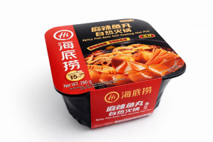 Лапша саморазогревающаяся Хо-го со вкусом пряно-острых  рыбных фрикаделек 270 гр.