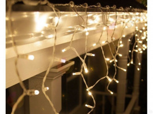 Гирлянда Бахрома Теплый белый 3 метра 45 см.160 ламп