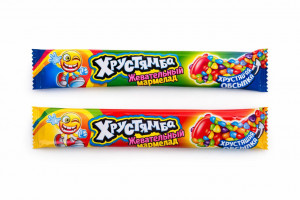 Жевательный мармелад в хрустящей обсыпке "Хрустямба" 10г,1 шт./30шт,в коробке/