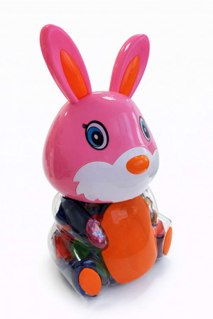 Десерт желейный "Канди клаб" ассорти (с изображением кролика) 13гр,1 шт./100шт в банке/