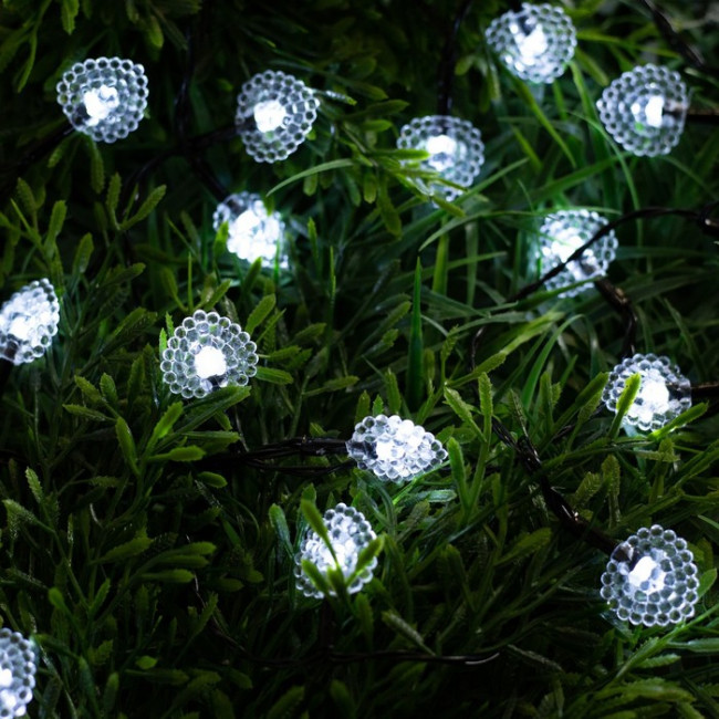 Гирлянда Листочки Синяя 20 м.240 ламп