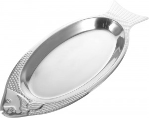 Тарелка сервировочная  металлическая  9*20 см.1 шт.