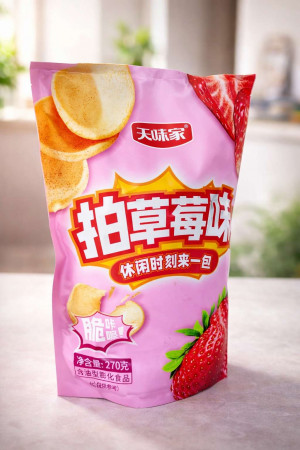 Чипсы Клубника 270 гр.1 шт.