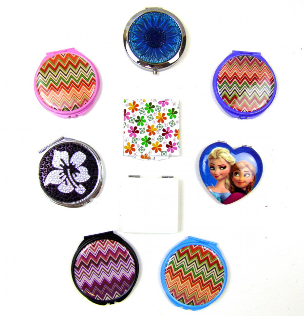 Зеркало металлическое 7 см.1 шт.