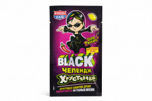 Хрустящее сахарное драже "Хрустямба. Black Челендж" 10г,1 шт./30шт в коробке/