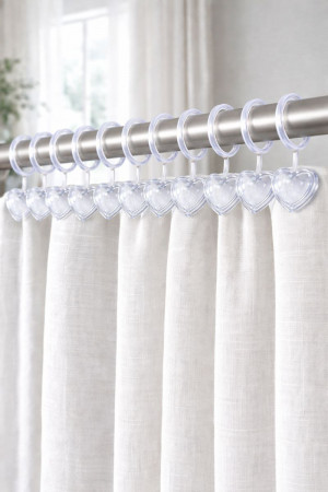 Зажим для штор 12 шт.2,5 см./ 120 шт.коробка/