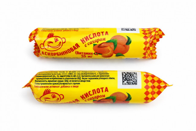 КМ Аскорбинка в ассортименте 30г 12*20