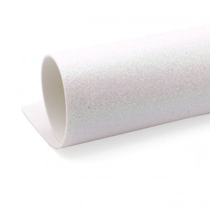 Фоамиран глиттерный Белый  20*30 см.2 мм.1 шт.