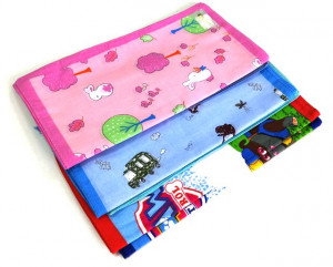 Платочек носовой детский 100%  коттон 30 см./10 шт.упаковка/ 1 шт.