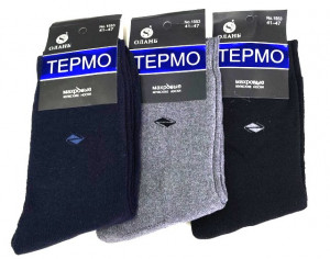 Носки мужские термо 80% хлопок р.41-47 /12 пар в упаковке/ 1 пара
