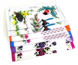 Платочек носовой женский 100% коттон 30 см./ 10 шт.упаковка/ 1 шт.