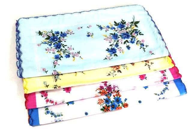 Платочек носовой мужской 100% коттон 30 см./ 12 шт.упаковка/ 1 шт.