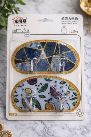 Крючки настенные 4 шт.выдерживают до 3 кг.