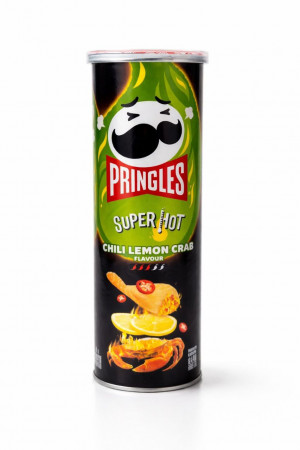 Чипсы-кислый, острый вкус с ароматом лимона и рака"Пинкe"110g