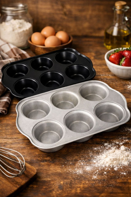 Форма антипригарное покрытие 6 ячеек 28,5*18*3 см.1 шт.