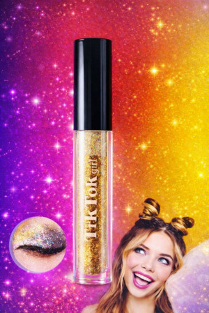 Тени жидкие для век с блестками ТИК ТОК  4,9 мл.1 шт.