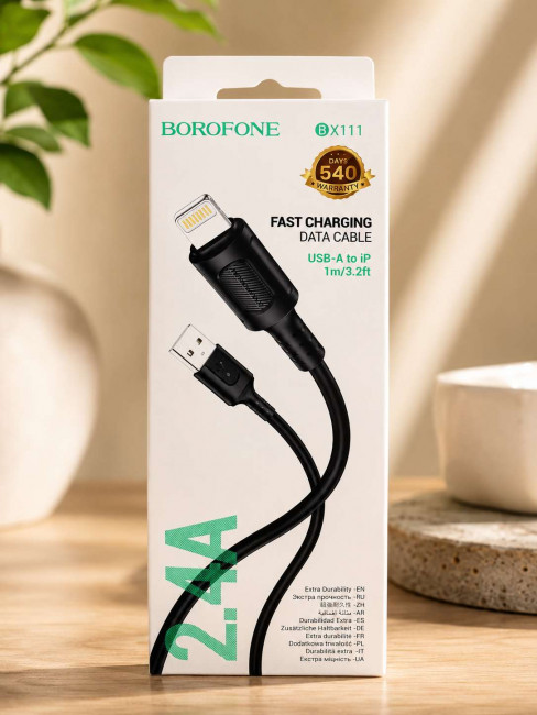 Кабель  USB TO IP Lightning 1 метр Hoco X122