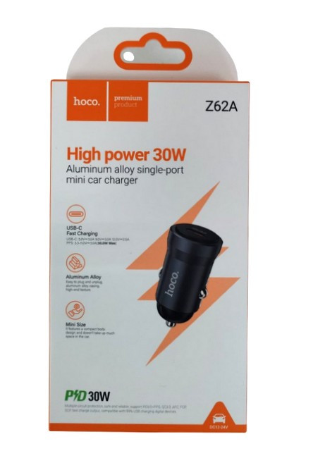 Автомобильное зарядное устройство HOCO Z62 USB -A 18 W Mini Size