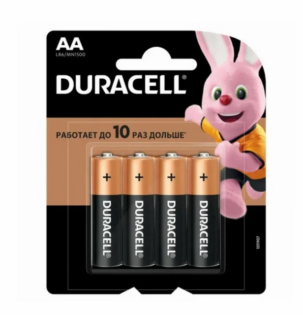 Батарейки DURACELL ААА мизинчиковые 4 шт