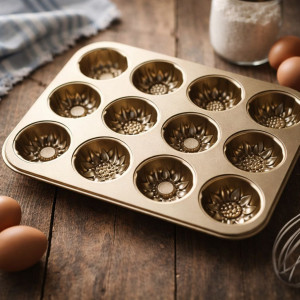 Форма антипригарной покрытие для кексов 12 ячеек 3*26*34 см.1 шт.