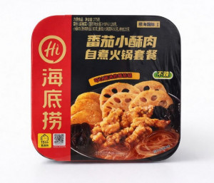 Лапша быстрого приготовления со вкусом мяса в кляре с томатами  Haidilao 275 гр.