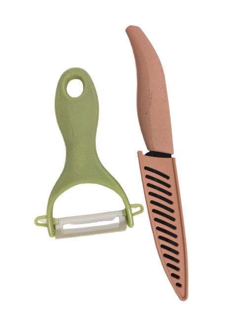 Нож керамический  и овощечистка керамическая набор из 2 х предметов