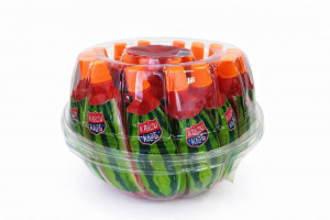 Десерт желейный "Фруктовые дольки" арбуз (сфера) 55мл,1 шт./ 20шт в банке/