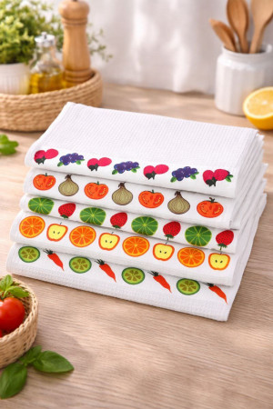 Полотенце кухонное вафельное 38*64 см.1 шт.