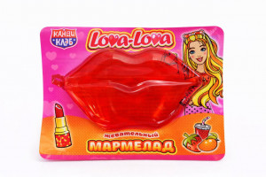 Жевательный мармелад на блистере Лова-лова "Lova-Lova" ассорти 12гр,1 шт./30шт в коробке/