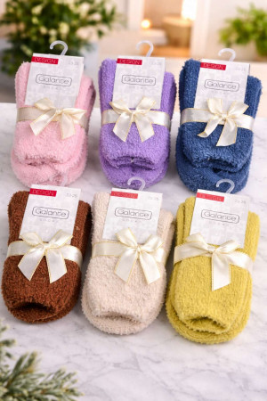 Носки женские махровые р.23-25 / 6 пар в упаковке/1 пара