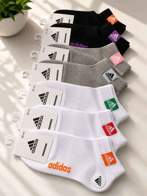 Носки женские Adidas 80 % хлопок р.36-40 / 10 пар в упаковке/ 1 пара