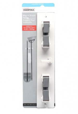 Держатель настенный универсальный для швабры,щеток,салфеток 23,5*4 см.1 шт./144 шт.коробка/