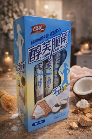 Вафельная палочка Кокос 22 гр.1 шт./20 шт.в коробке/