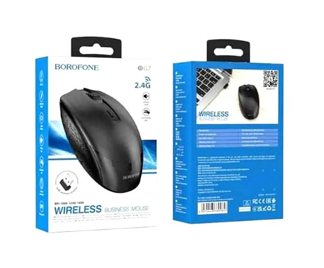 Мышь BOROFONE BG7 Black - Bluetooth