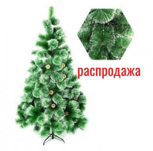 Елка искусственная с шишками и имитацией снега 150 см.