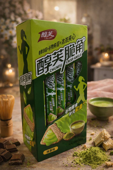 Вафельная палочка Клубника 22 гр.1 шт./20 шт.в коробке/