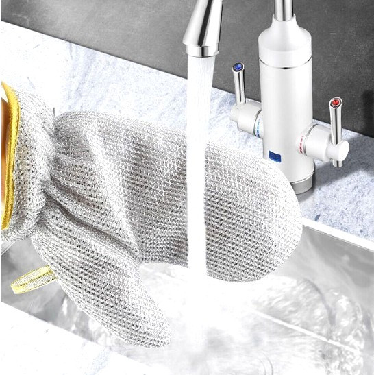 Рукавица серебристая