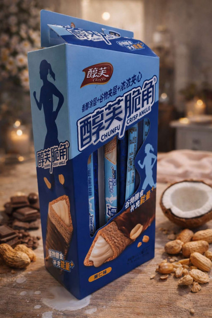 Вафельная палочка Клубника 22 гр.1 шт./20 шт.в коробке/