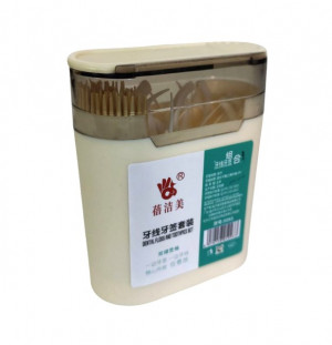 Контейнер дозатор с зубочистками и зубной нитью 1 шт./288 шт.коробка/