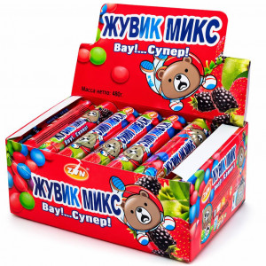 Конфеты драже « Жувик Микс» 20г,1 шт./24шт,в коробке/