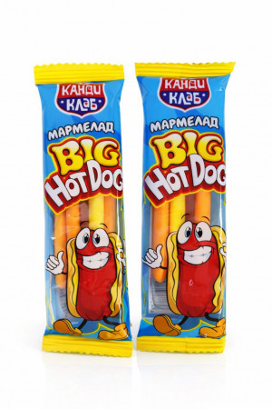 Мармелад Биг Хот Дог Крейзи Гумми 18 гр.1 шт./36 шт. в коробке/