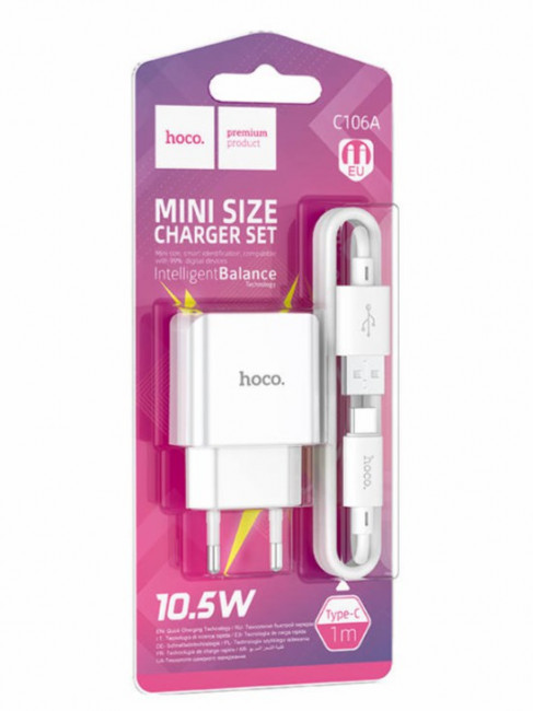 HOCO C106A TYPE-C WHITE