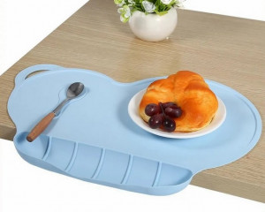 Тарелка детская сликоновая  27*39 см.1 шт.