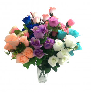 Букет искусственных цветов Премиум класса 7 бутонов 40 см.