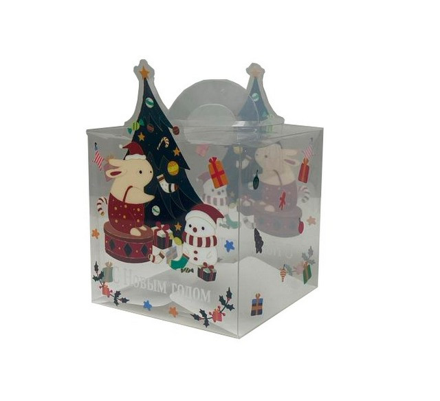 Елка светящаяся 5*6,5 см.1 шт.