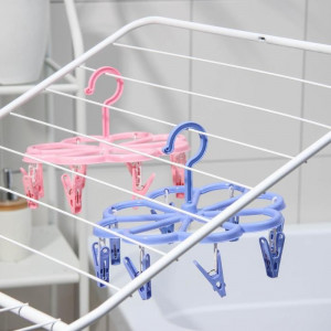 Сушилка вешалка 8 прищепок 19,5 см.1 шт./200 шт.коробка/