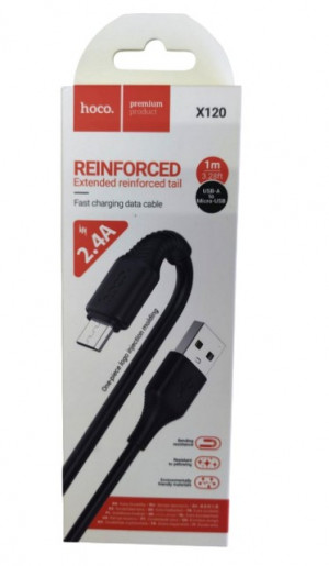 Кабель hoco. X120 F USB - microUSB 1 метр