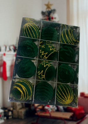 Набор шаров 12 шт.6 см.