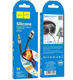 Кабель HOCO UPA22 Type-C на 3.5mm male AUX (TRS), 1 метр