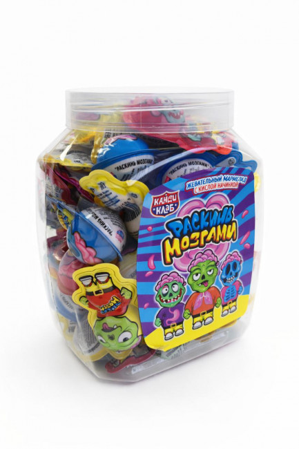 Жевательный мармелад с кислой начинкой «Монстр Вкуснямба» (Дракончик) 10гр*30шт*20 банок